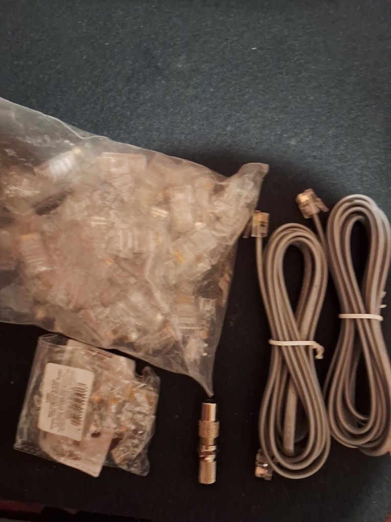 Конектори rg 45, rj6, rg12, 4 g антена 2 дб,