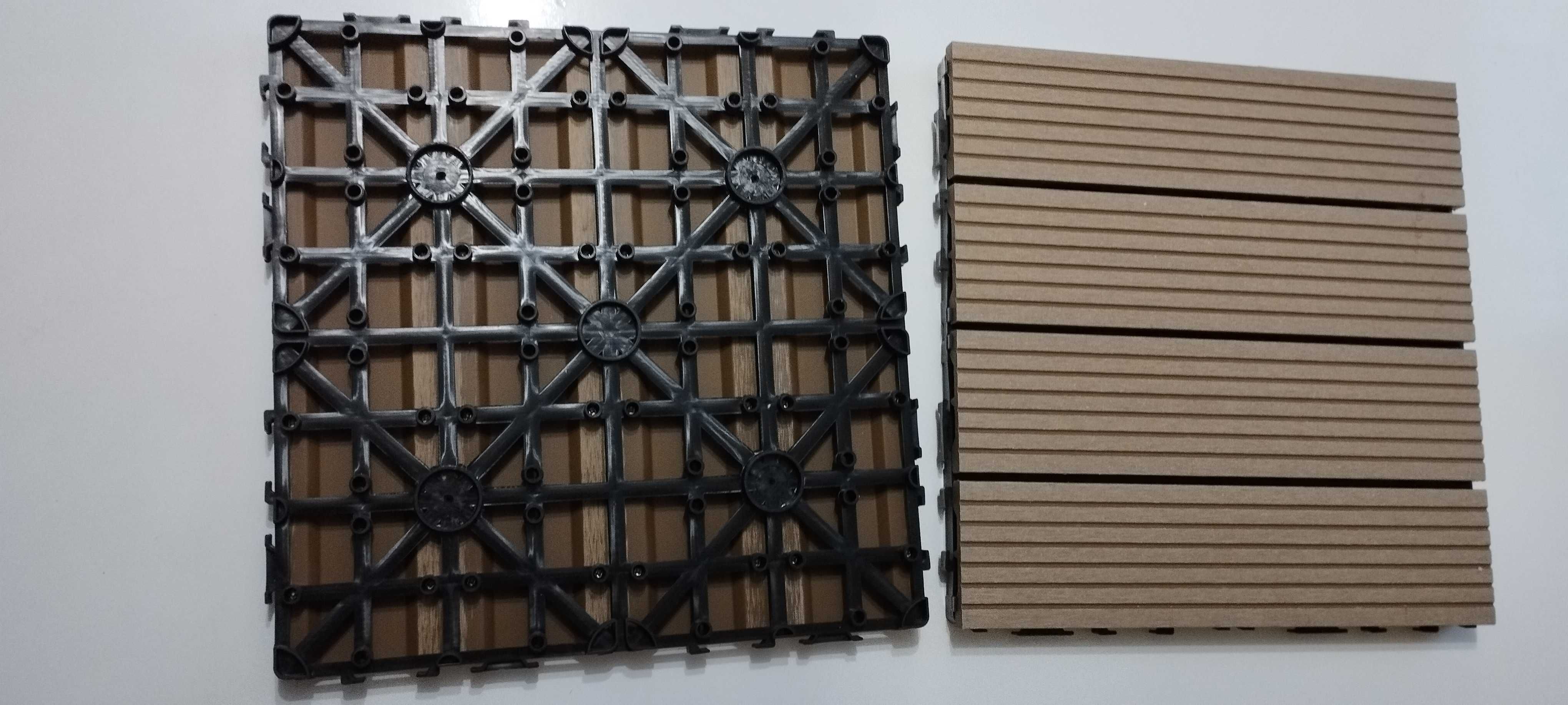 Podest Tarasowy Kompozytowy Miodowy Teak 30 x 30 x 2,5 cm