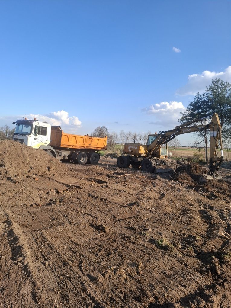 Roboty ziemne, kostka brukowa, wywóz materiałów sypkich