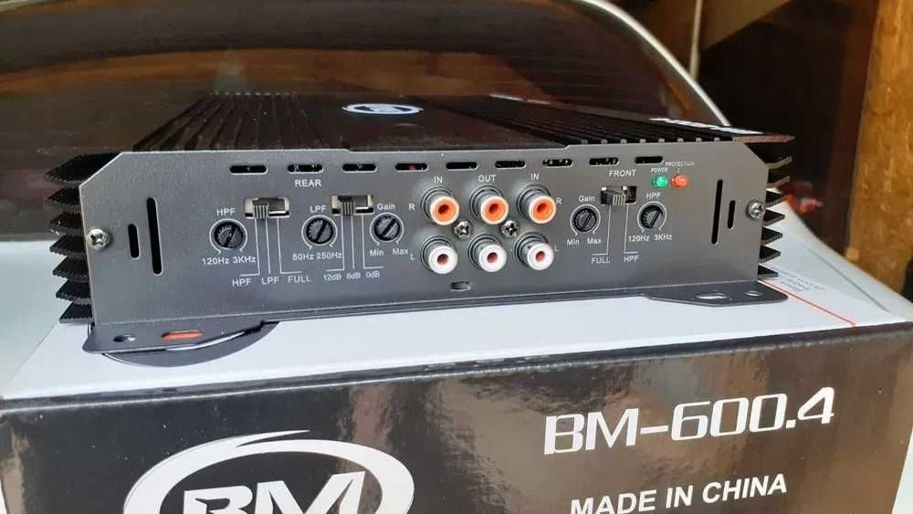 Підсилювач звуку автомобільний  bm audio bm-600.4 4-х канальний