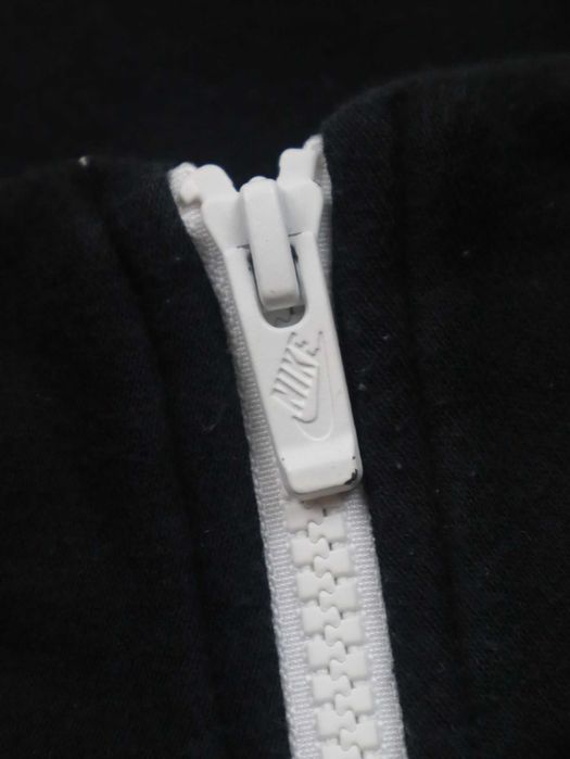 Nike Zip Crewneck rozpinana bluza bez kaptura czarna szara biała