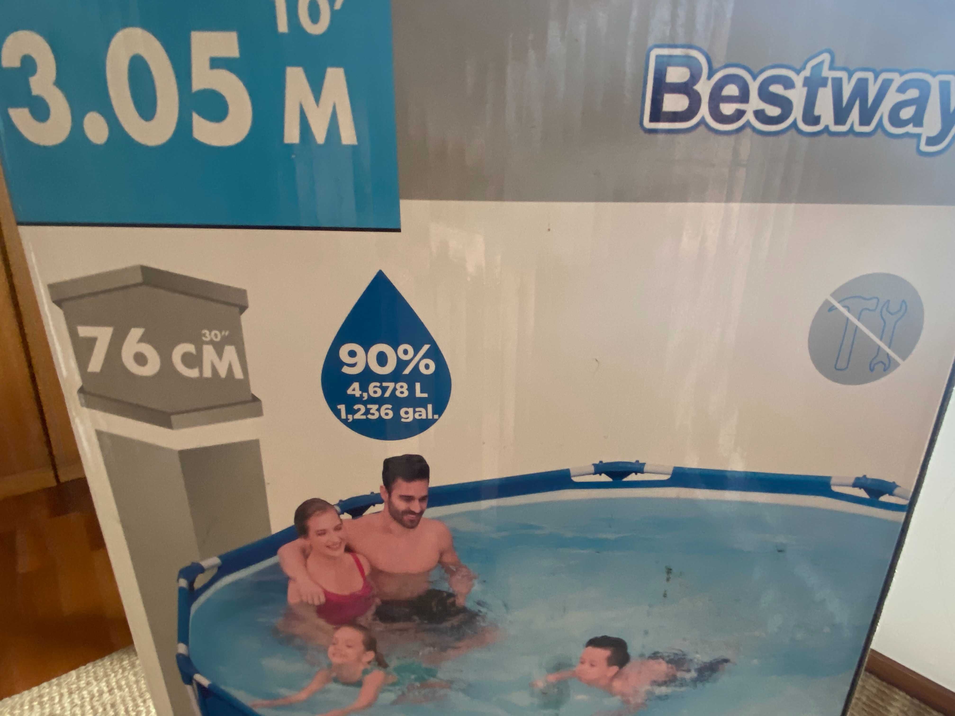 Piscina INTEX - Com filtro, bomba e cobertura