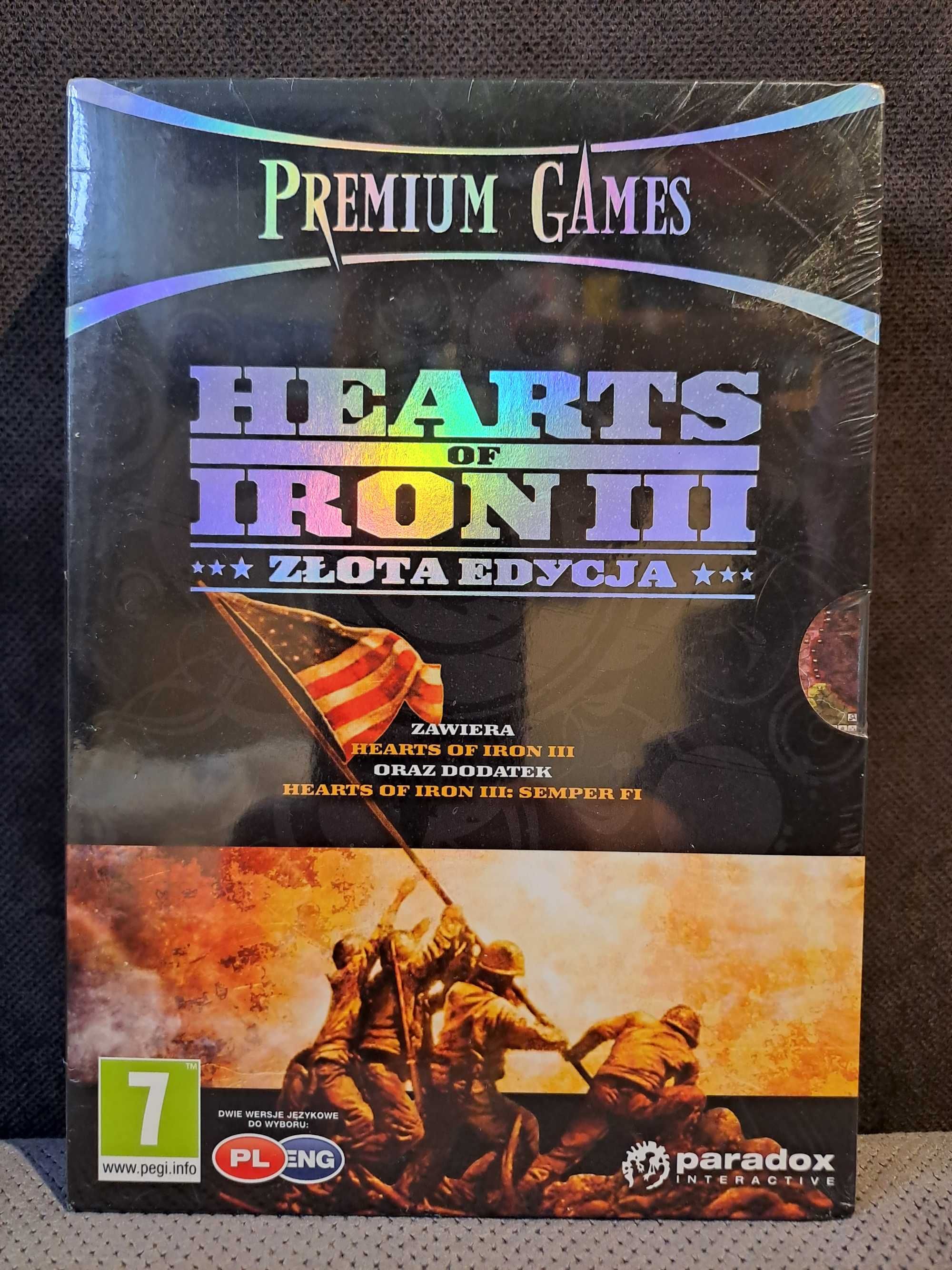 HEARTS OF IRON III 3 złota edycja + dodatek