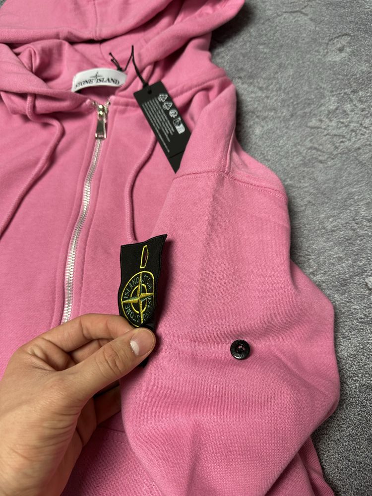Рожеве зіп худі Stone Island | Аунтефік ОЛХ ДОСТАВКОЮ!