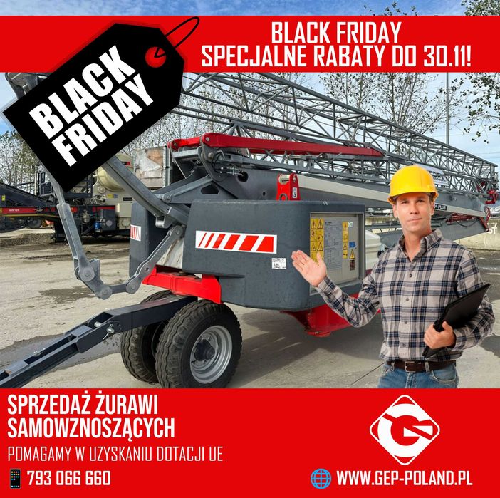 Żuraw wieżowy LIEBHERR L1-24 żuraw budowlany- Kup w cenie netto! RATY!