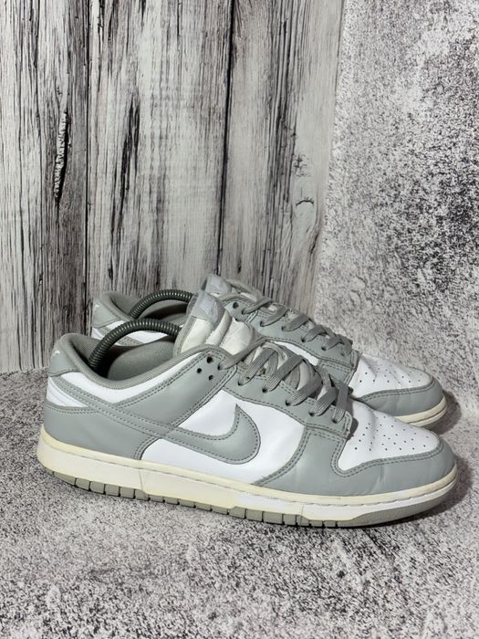 Мужские Кожаные Кроссовки Nike Dunk Low Оригинал