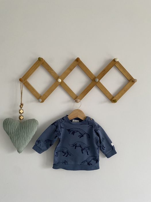 Bluza newbie 56 niebieska w lisy