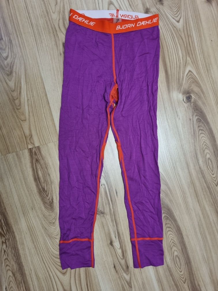Odzież termiczna legginsy rajstopy Bjorn Daehlie 11-12lat 152cm wełna