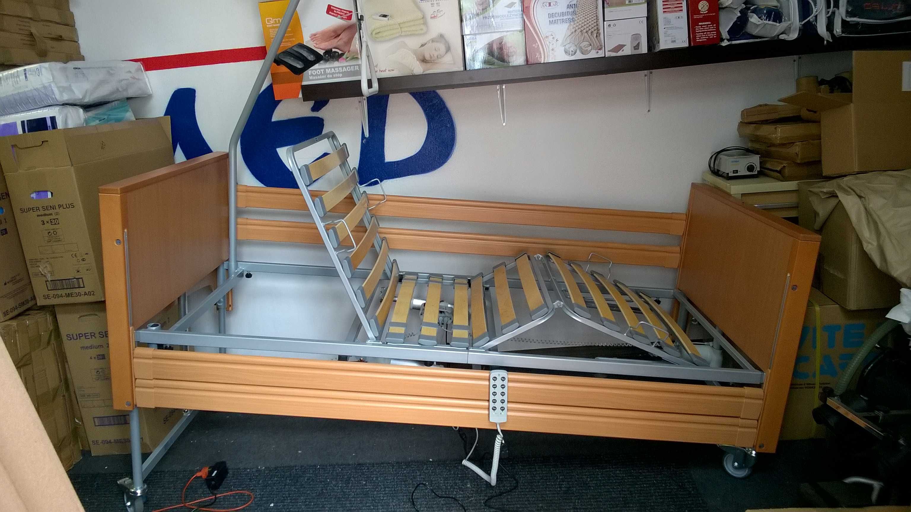 Łóżko rehabilitacyjne. Dostawa i montaż. Wypożyczalnia medyczna