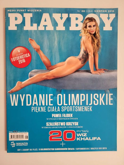 Playboy Sierpień 08/2016 Wydanie Olimpijskie