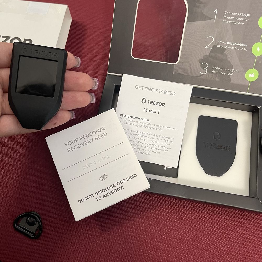 Trezor Model T crypto wallet