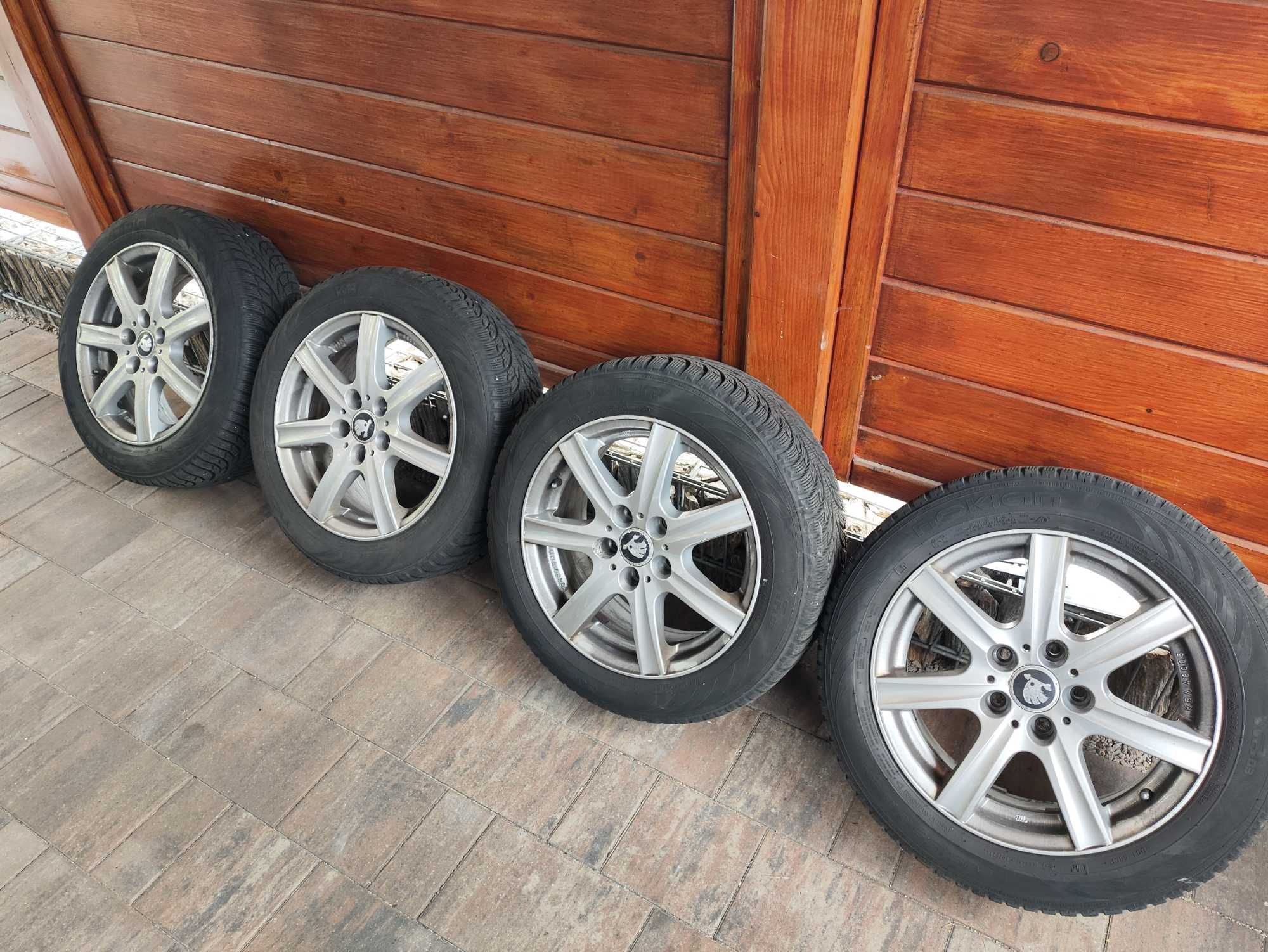 (Rez) Felgi 16 7Jx16H2 ET38 + Opony Zimowe Nokian 205/R55/16 91H2