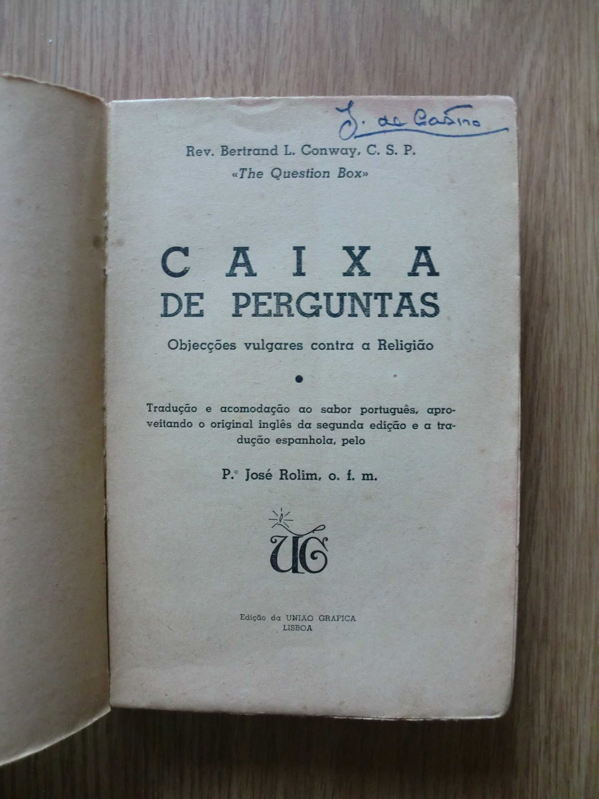 Caixa de perguntas- Bertrand L. Conway