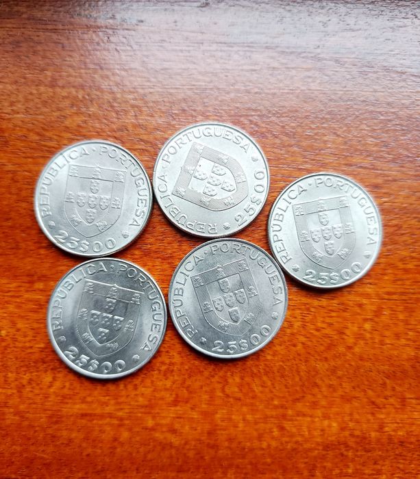 5 Moedas antigas de Portugal