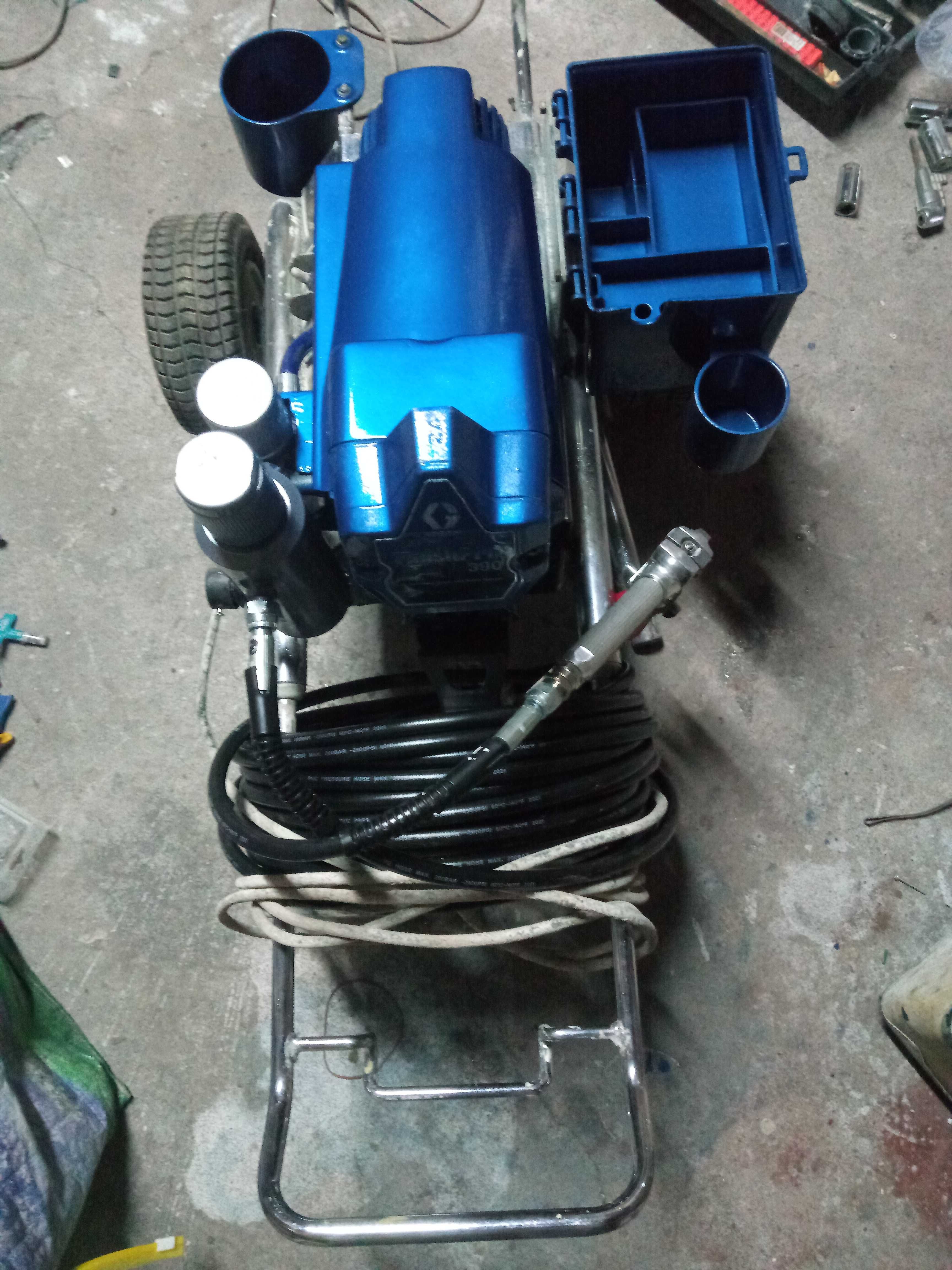 Agregat malarski Garaco Finish pro 390  z osłoną powietrza.