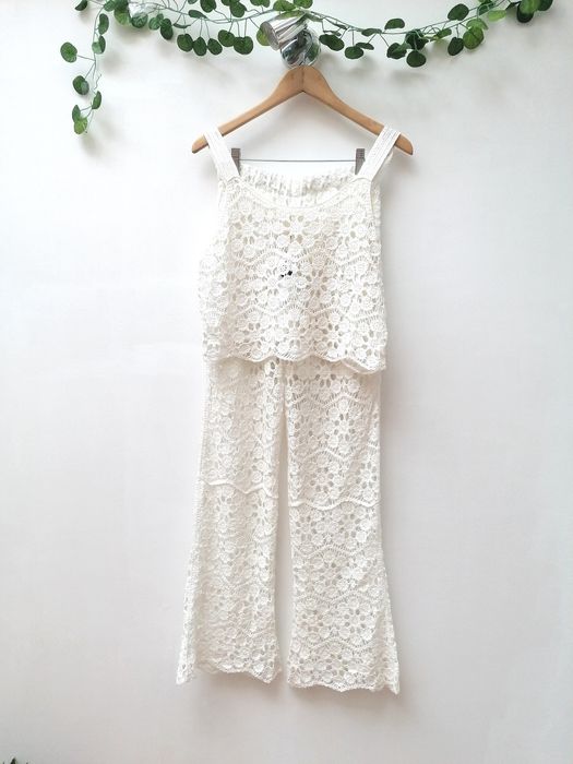 Conjunto Branco Rendado