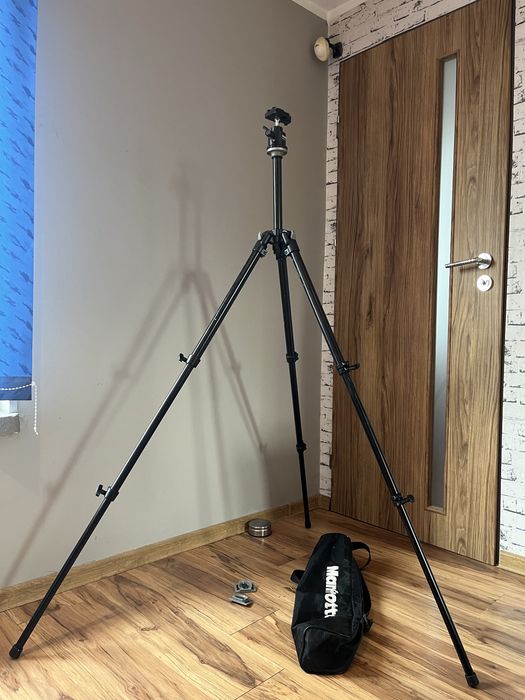 Statyw Manfrotto 190b + głowica 352RC + torba