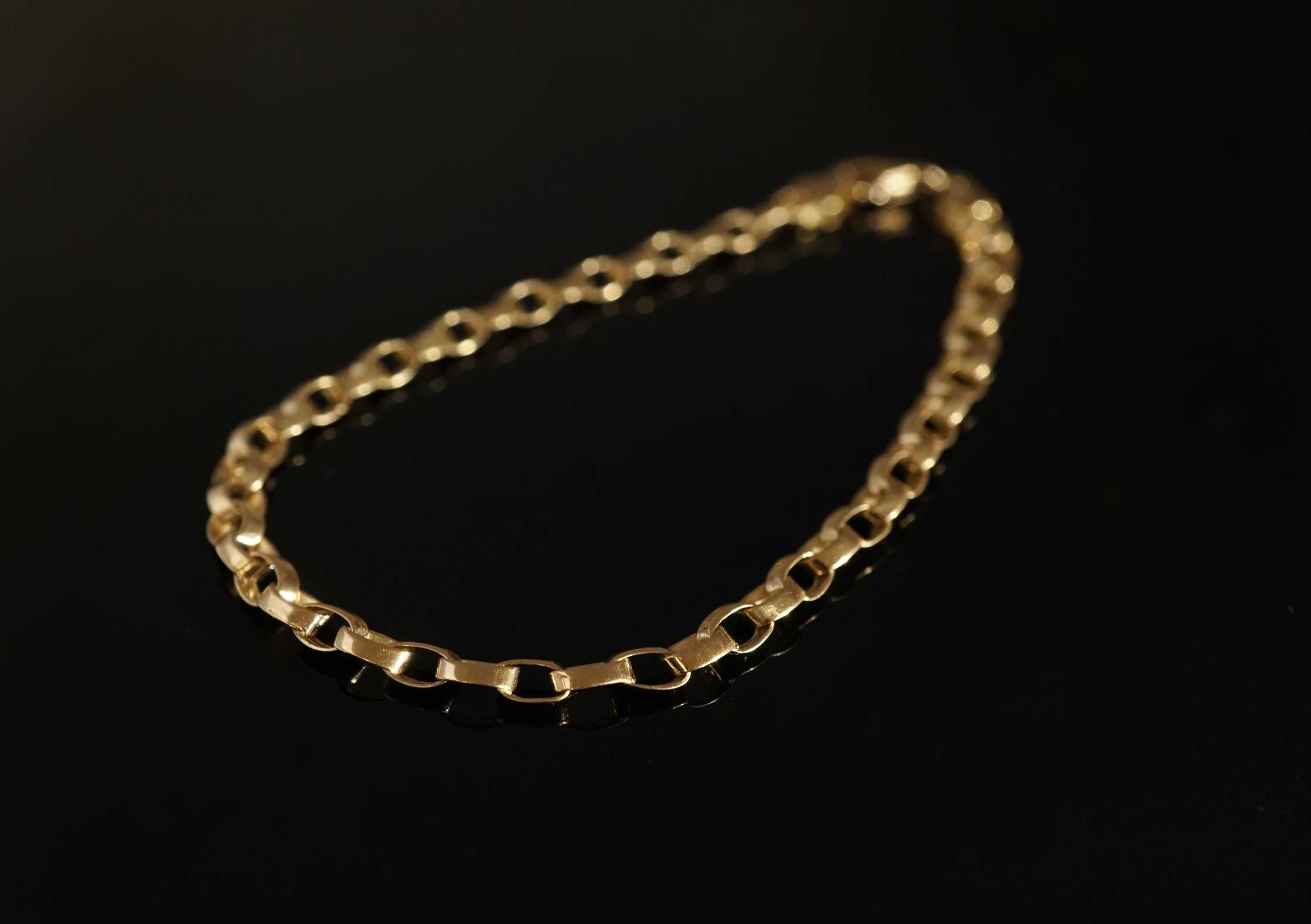 Złoto 585-złota bransoletka damska baza do charmsów