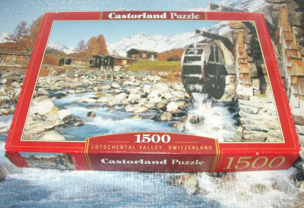 puzzle 1500el. kompletne na zamianę