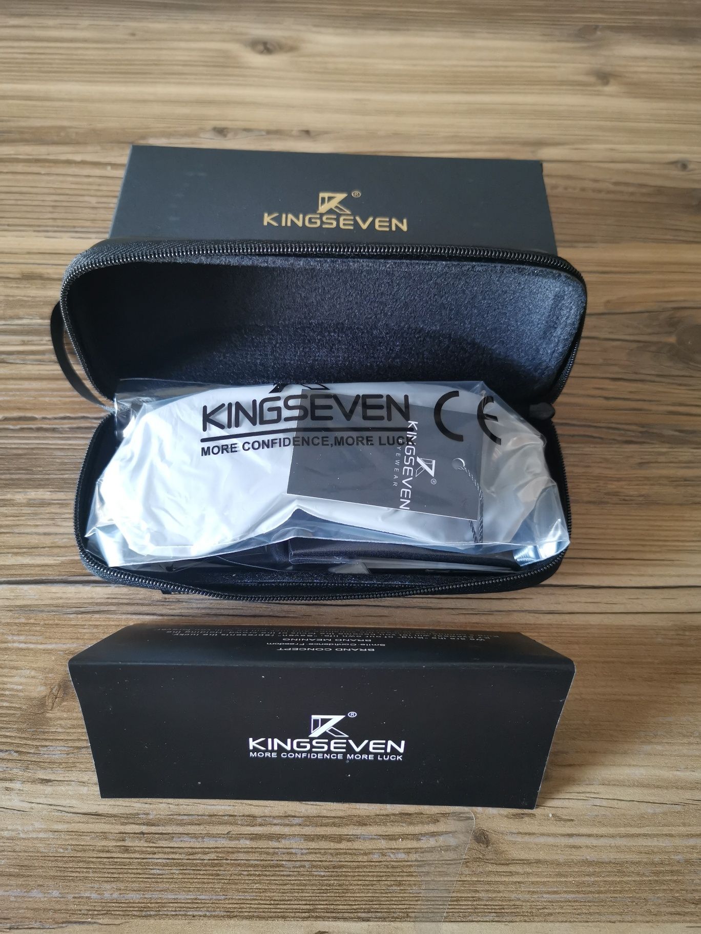 Okulary Przeciwsłoneczne Kingseven Aviator Black Glass