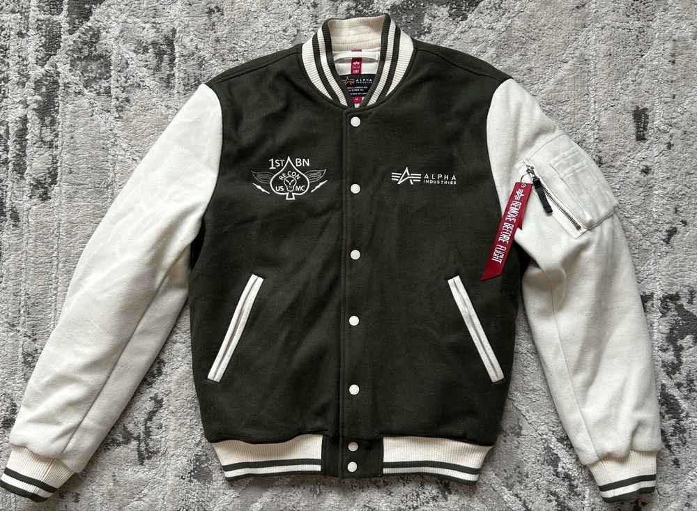 Kurtka Alpha Industries Varsity Air Force Jacket dark olive r.M