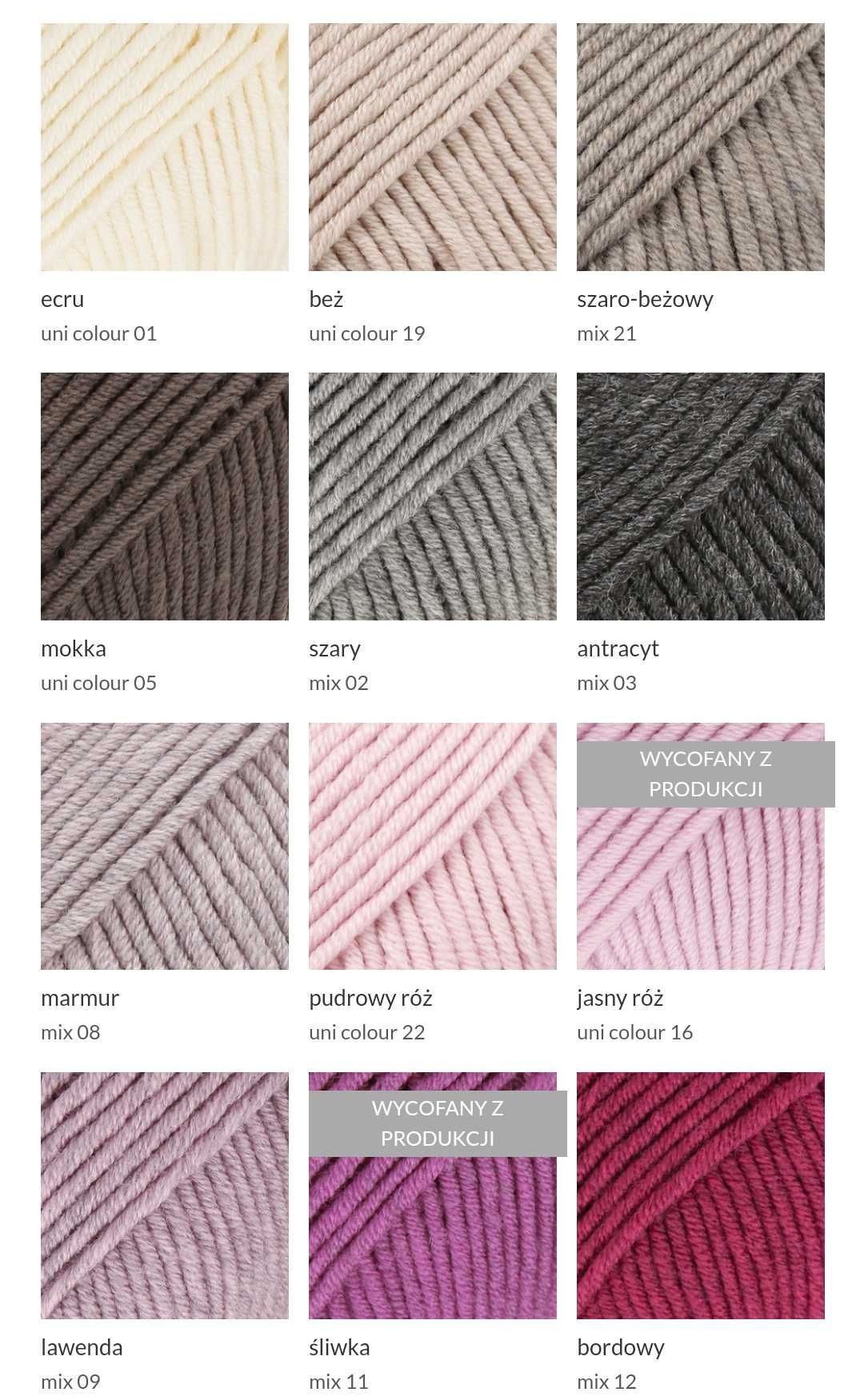 Zimowa czapka beanie Anna S 100% merynos różne kolory