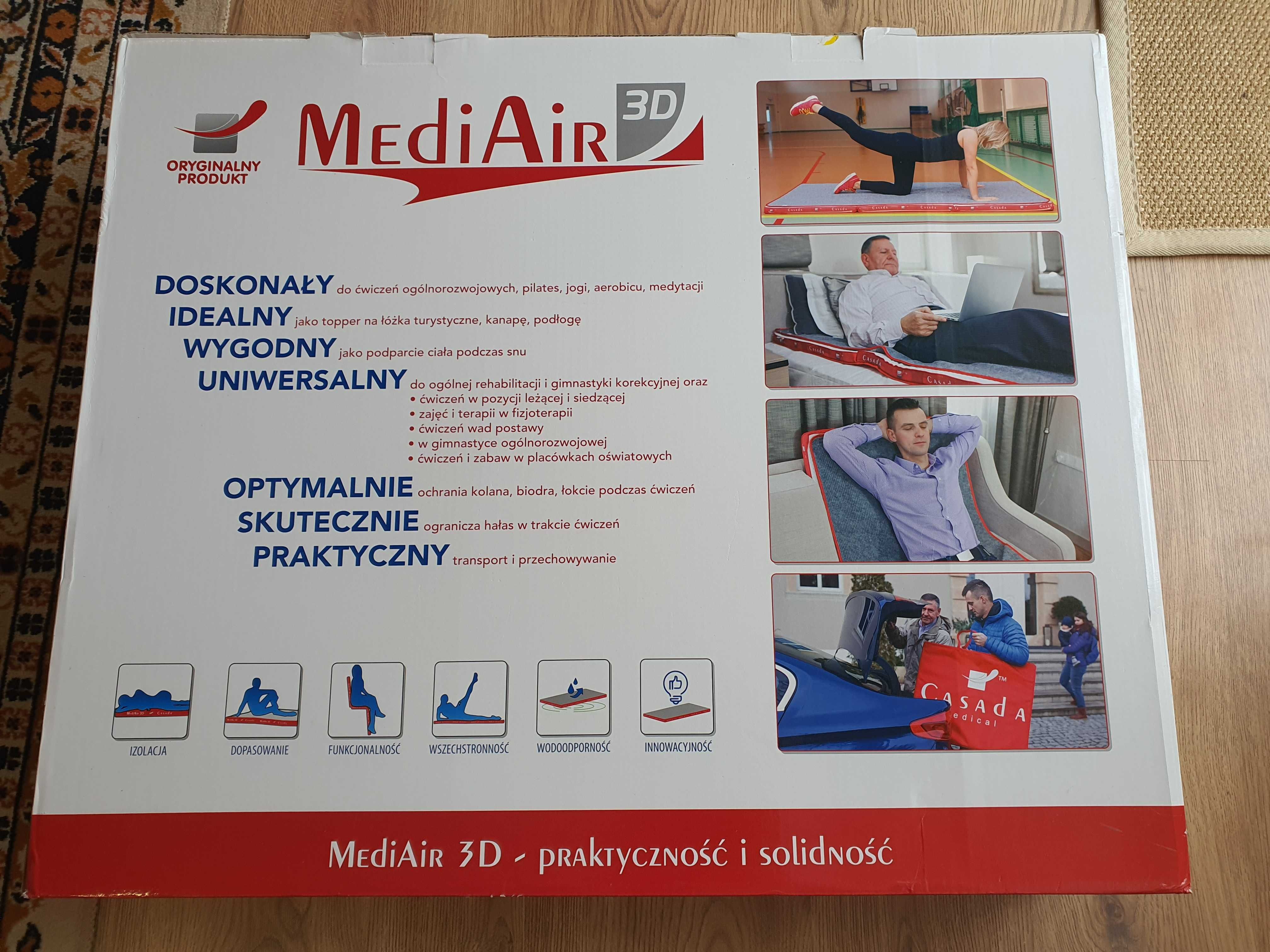 MediAir 3D firmy Casada materac rehabilitacyjny wełniany 80x200 nowy