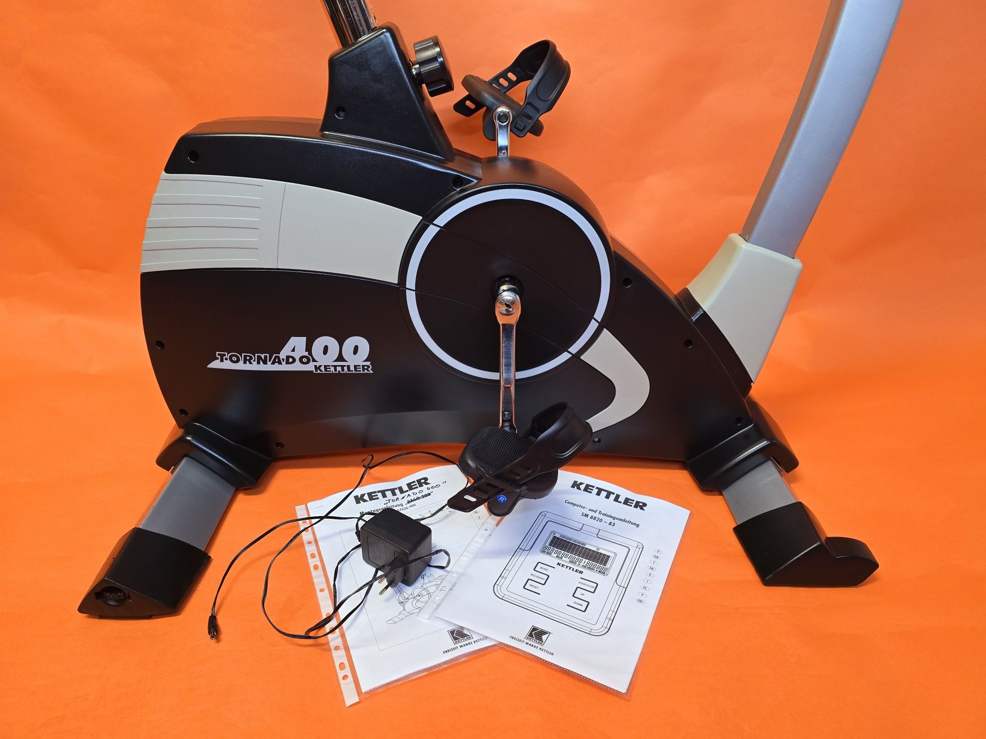 Wygodny Rower Treningowy Stacjonarny Kettler Tornado 400  programy