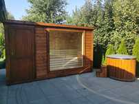 SAUNA OGRODOWA 4x2m Cały komplet Leasing Raty Promocja