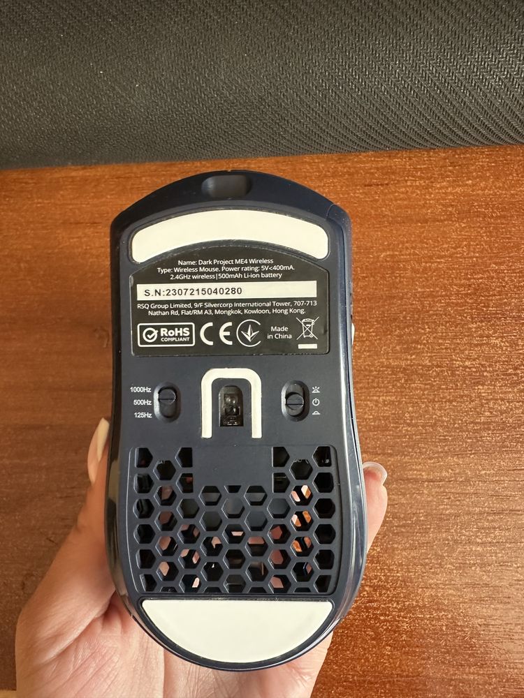 Игровая мишь,безпроводная мышь Dark Project ME4 Wireless