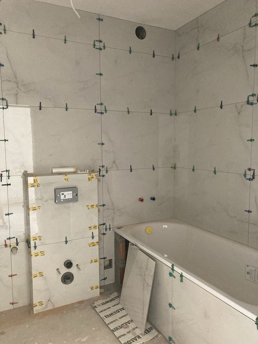 Укладання крупноформатного керамограніту #майстер плиточного ремесла