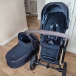 Wózek 2w1 Cybex Priam 2.0 Deep Black Rose Gold