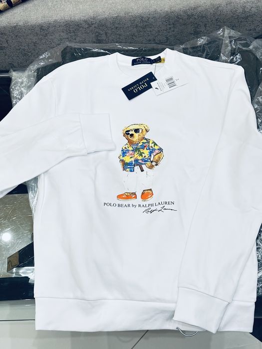 100%Оригінал! SALE Polo Ralph Lauren Bear Printed Sweatshirt M, L, XXL