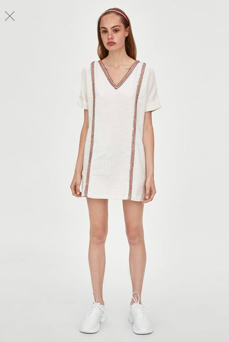 Платье Zara белое