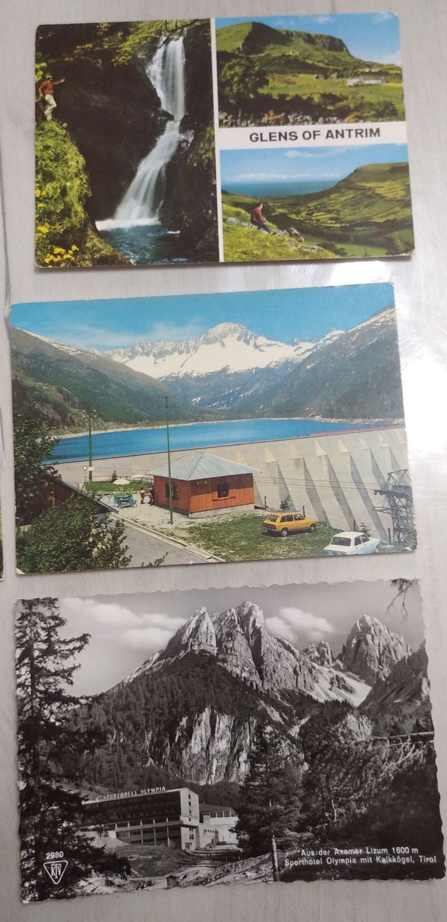 Почтовые открытки с видами гор, Европа, 60-90 года