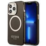 Etui Guess Gold Outline Translucent MagSafe na iPhone 13 Pro Max - cza