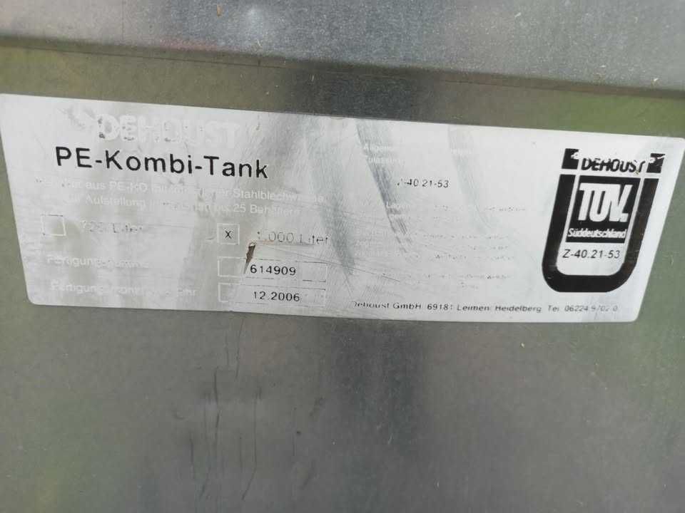 Zbiornik dwupłaszczowy Dehoust 1000L