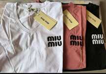 T shirt Damski Miu miu  M L  XXL