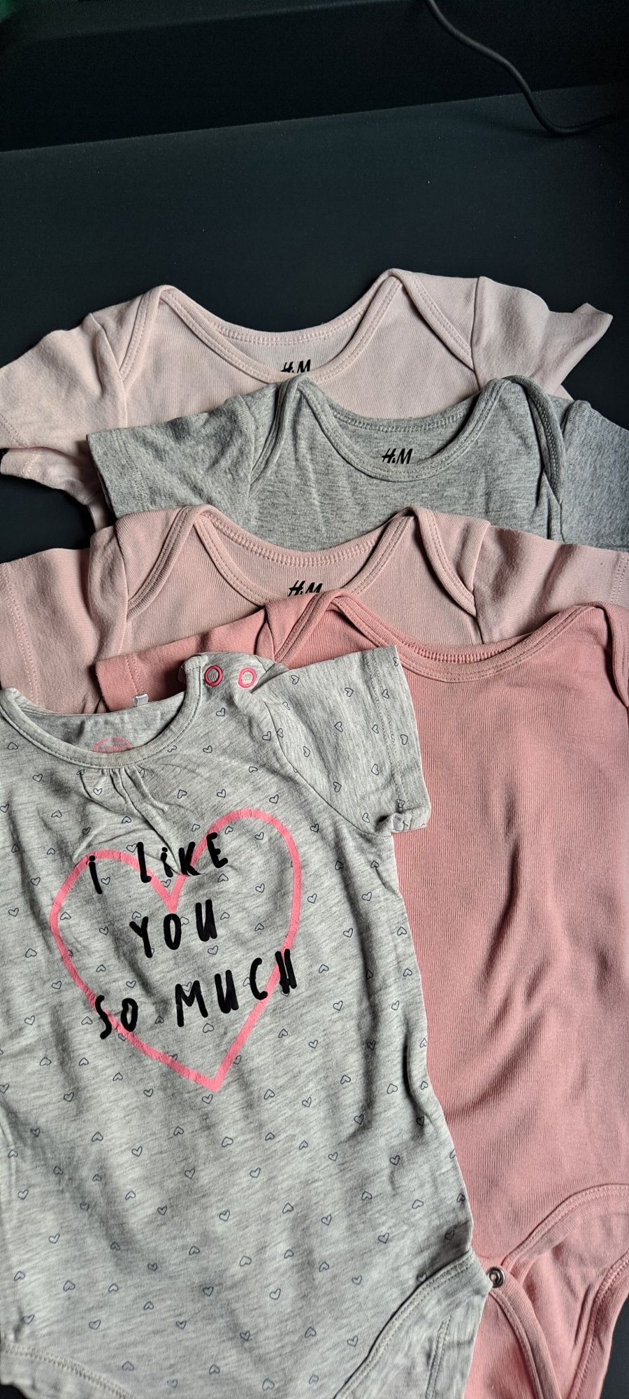 Body 5 szt krótki rękaw  h&m