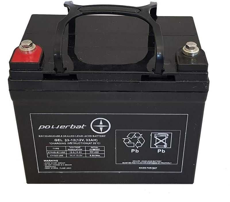Akumulator żelowy Powerbat CBE 33-12 12 V / 33 Ah