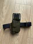 Kabura GRkydex glock 17 z latarka olight valkyrie oliwkowa