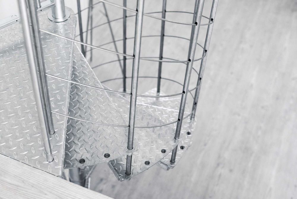 Schody spiralne, zewnętrzne SPINO ZINK Smart/ fi 180 cm