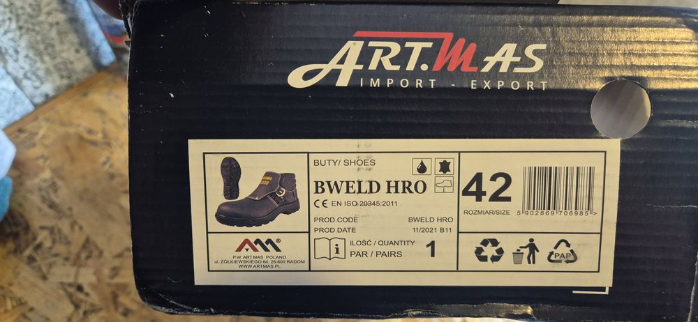 Buty spawalicze art.mas