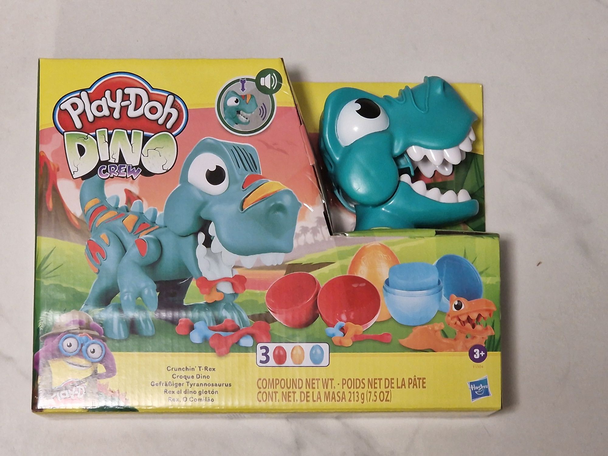 Nowy! Zestaw Play Doh Dino Crew Przeżuwający Dinozaur ciastolina