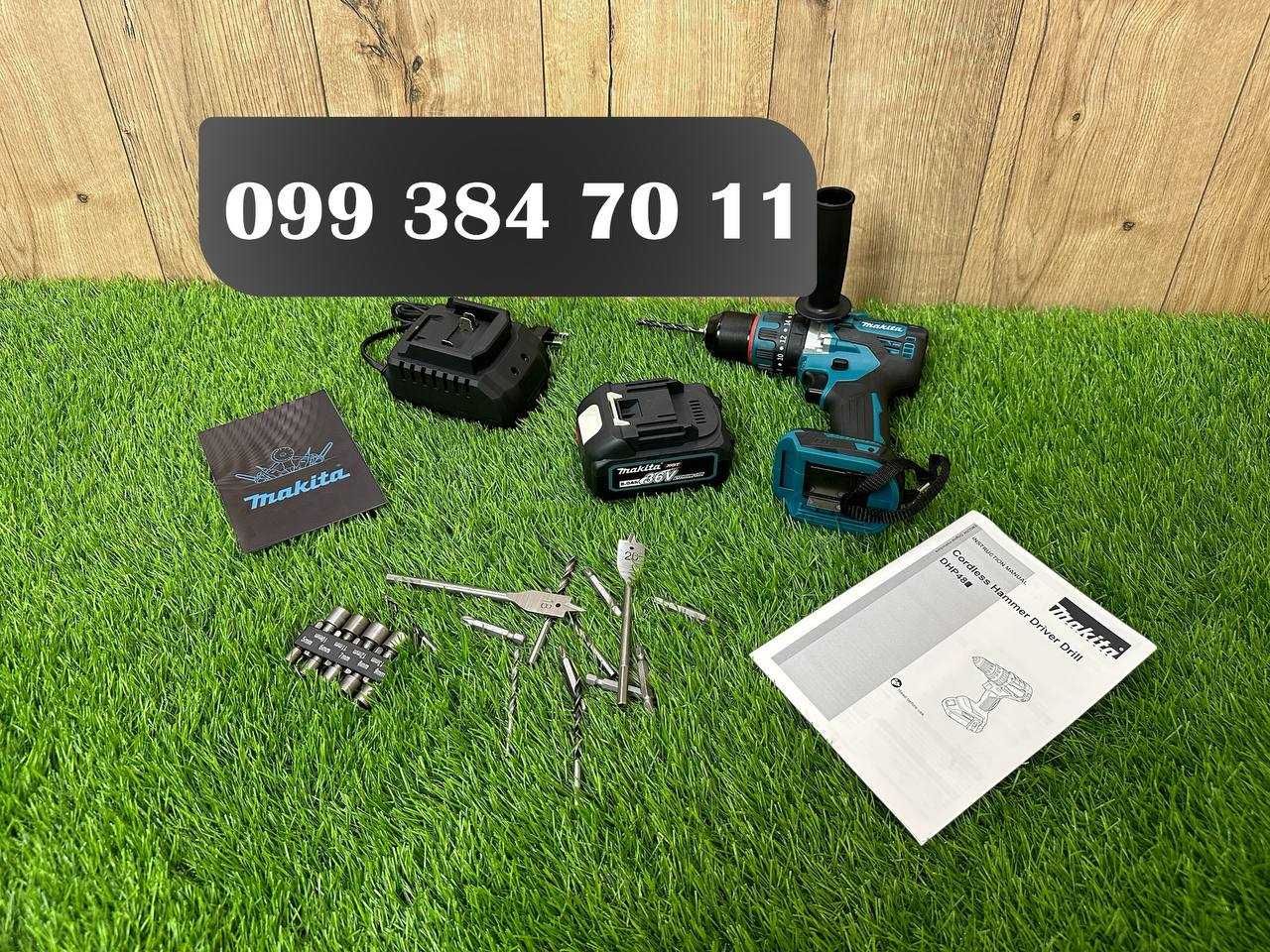 Шуруповерт професійний Makita DDF 485 В комплекті 1 Акумулятор 36V/8Ah