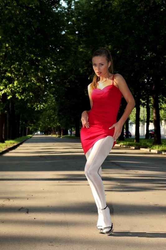 Колготки з блиском білі 40 den