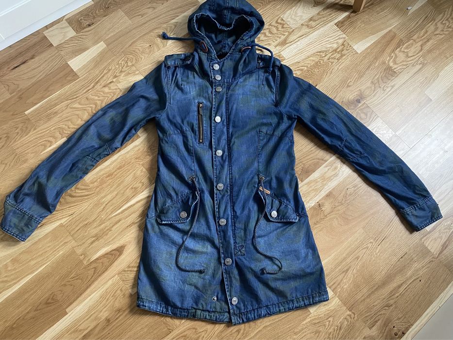 Khujo jeansowa parka r. M