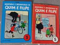 Livros de aventuras Quim e Filipe