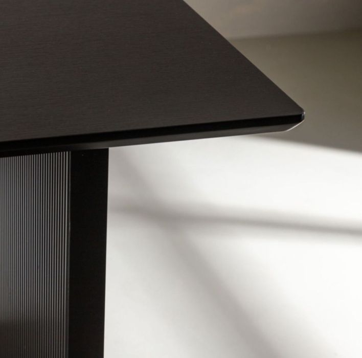 Stół czarny ryflowany 200x100 Gliwice