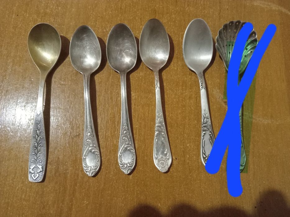 Вилки ложки мельхиор